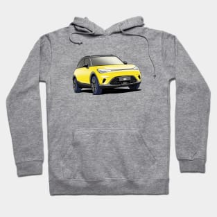 Smart 'Hashtag One' #1 Car in Yellow Hoodie